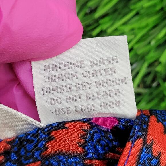 Vintage 90s MOD HIppie Button Shirt Womens Medium 22x24 Purple - Picture 4 of 12